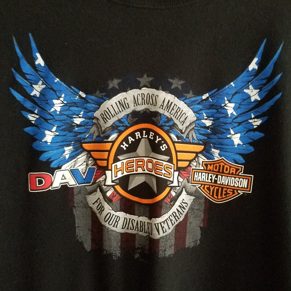 Harley Davidson GA Graphic T. Shirt - L - Unisex